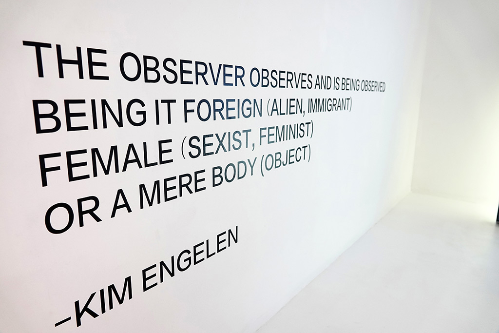 Kim Engelen, Sun-Penetration - The Visitor, 2019, 120x80 cm (47.24x31.50 inches), wall-text, Square Gallery, Shanghai, China