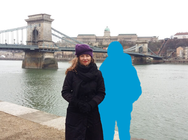 Kim Engelen [Bridges], THE INVISIBLES: Blue, Szechenyi Lánchíd (Chain_Bridge), Budapest, Hungary, 2016 +2017