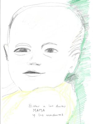 Kim Engelen, CONFESSION DRAWINGS: sketches on paper, The Kid in You, Estar a las Duras y a las Maduras No. 1 (Agustín), 30 x 21 cm (11,81 x 8,27 in), 10 October 2020  