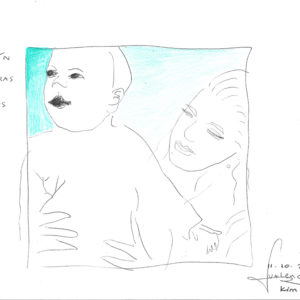 Kim Engelen, CONFESSION DRAWINGS: sketches on paper Estar a las Duras y a las Maduras No. 5 (Agustín) 30 x 21 cm (11,81 x 8,27 in), 2020