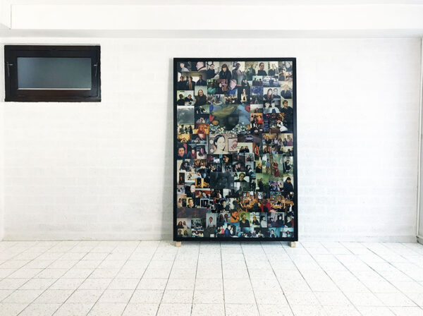 Kim Engelen, Collage Friends, overview-shot, 178x121.4x5 cm,1998