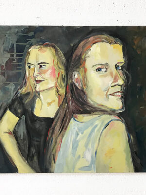 Kim Engelen, Oil on Canvas (Museum Wrap), Linda & I, Total-shot, 1998