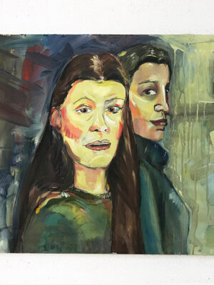 Kim Engelen, Oil on Canvas (Museum Wrap), Maartje & Merel, Total-shot, 1998