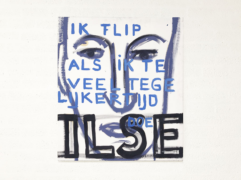 Kim Engelen, Ilse, Series Pronunciations, Oil on Canvas, Total-shot, 1997
