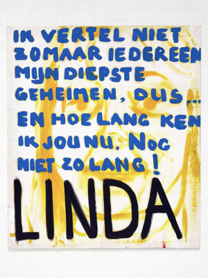 Kim Engelen, Linda, Series Pronunciations, Oil on Canvas, Total-shot, 1997