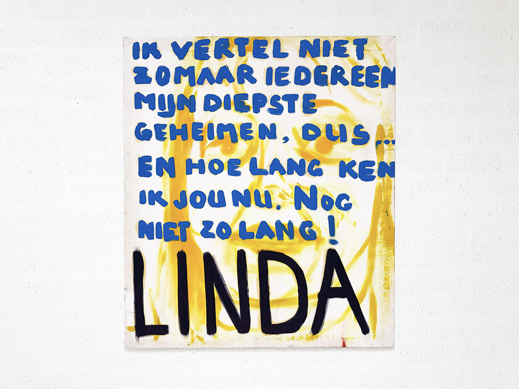 Kim Engelen, Linda, Series Pronunciations, Oil on Canvas, Total-shot, 1997