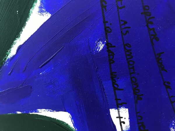 Kim Engelen, Networks (Blue), Acrylic on Canvas, Detail-shot 4, 1997