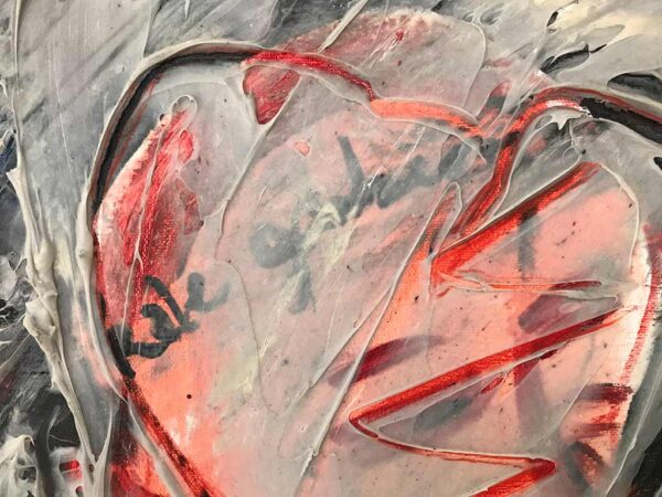 Kim Engelen, Hart (Heart), Oil and Acrylic on Canvas, Detail-shot 1, 1997