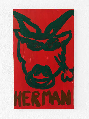 Kim Engelen, Zodiac Painting, Herman—Taurus No. 2, Acrylic on Canvas, 1998