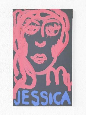 Kim Engelen, Zodiac Painting, Jessica—Virgo No. 6, Acrylic on Canvas, 1998