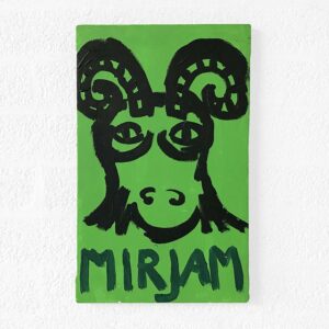 Kim Engelen, Zodiac Painting, Mirjam—Aries No. 1, Acrylic on Canvas, 1998