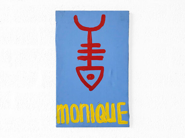 Kim Engelen, Zodiac Painting, Monique—Pisces No. 12, Acrylic on Canvas, 1998