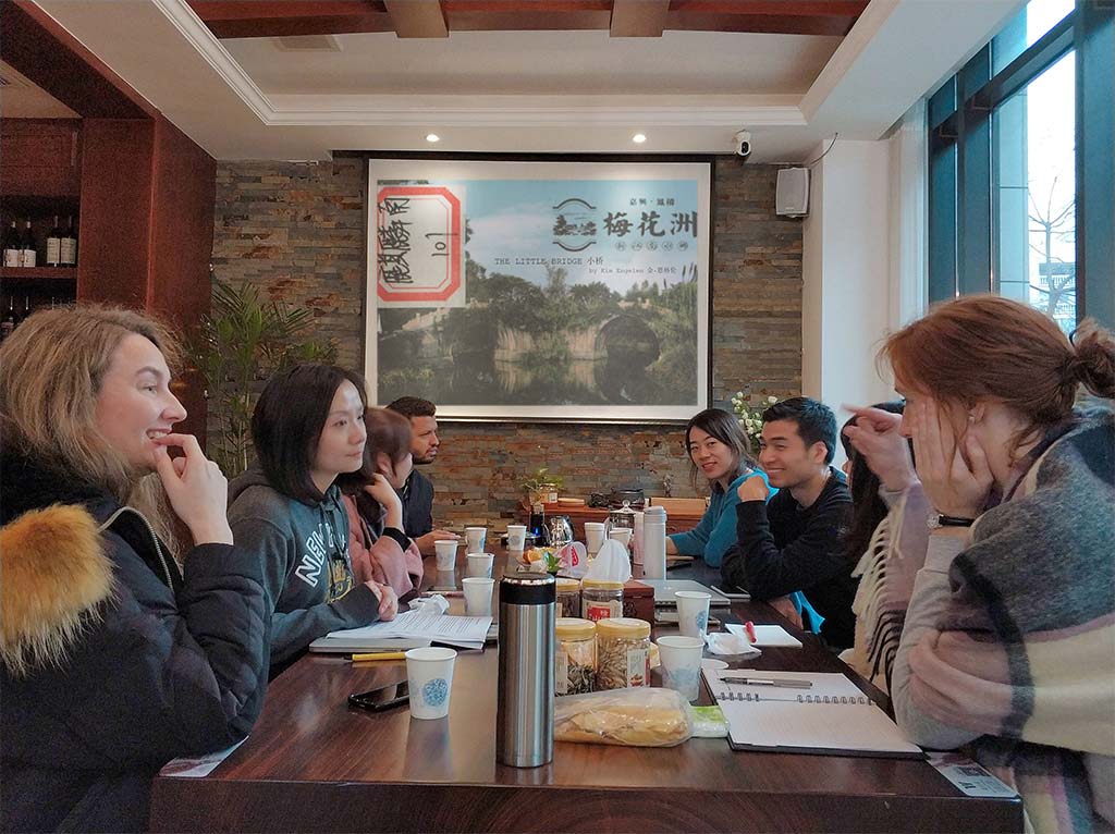 Kim Engelen, Hangzhou Global Readers & Thinkers, Art-book presentation of The Little Bridge, Hangzhou, China, 2019