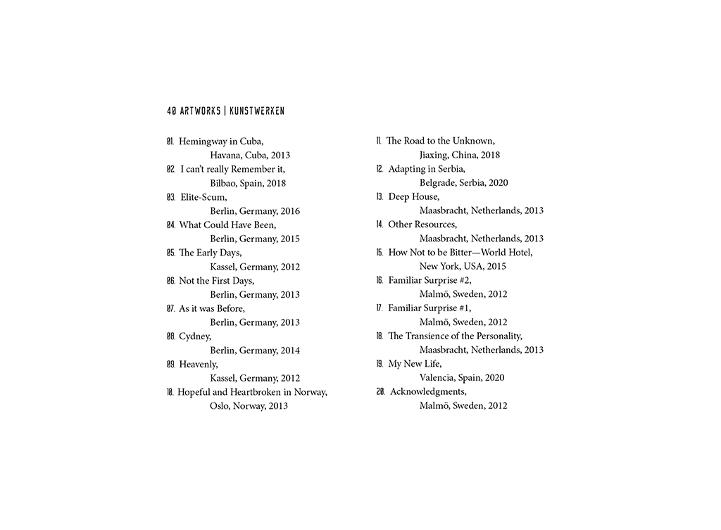 Kim Engelen, Sun-Penetrations, Quarantine: 40 Days of Isolation, Index of Art Work, 2020