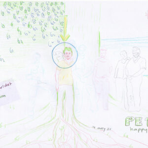 Kim Engelen, Drawing, Happy Birthday Peter, Peter Bielars, 62 Years, 14 May 2021