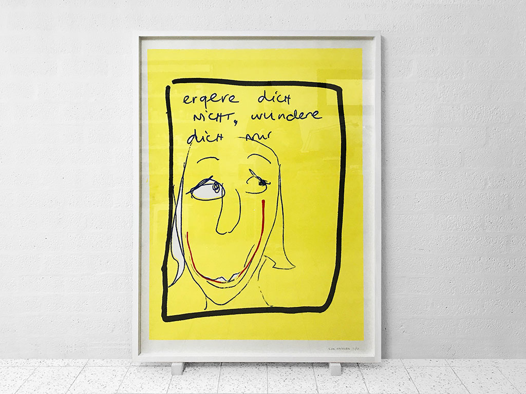 Kim Engelen, Ergere dicht nicht, wundere dich nur, Framed Silkscreen No.3/17, 1996