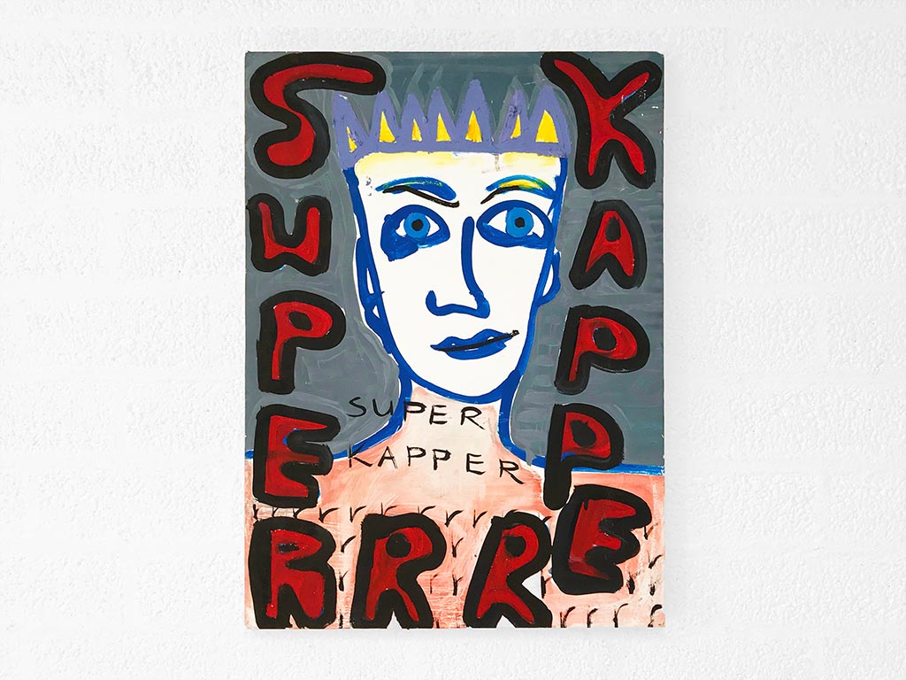 Kim Engelen, Superrr Kapper, Oil on Canvas, 1997