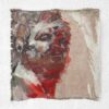 Kim Engelen, Greek Head (Red), Oil on Canvas, Unstretched, 1995