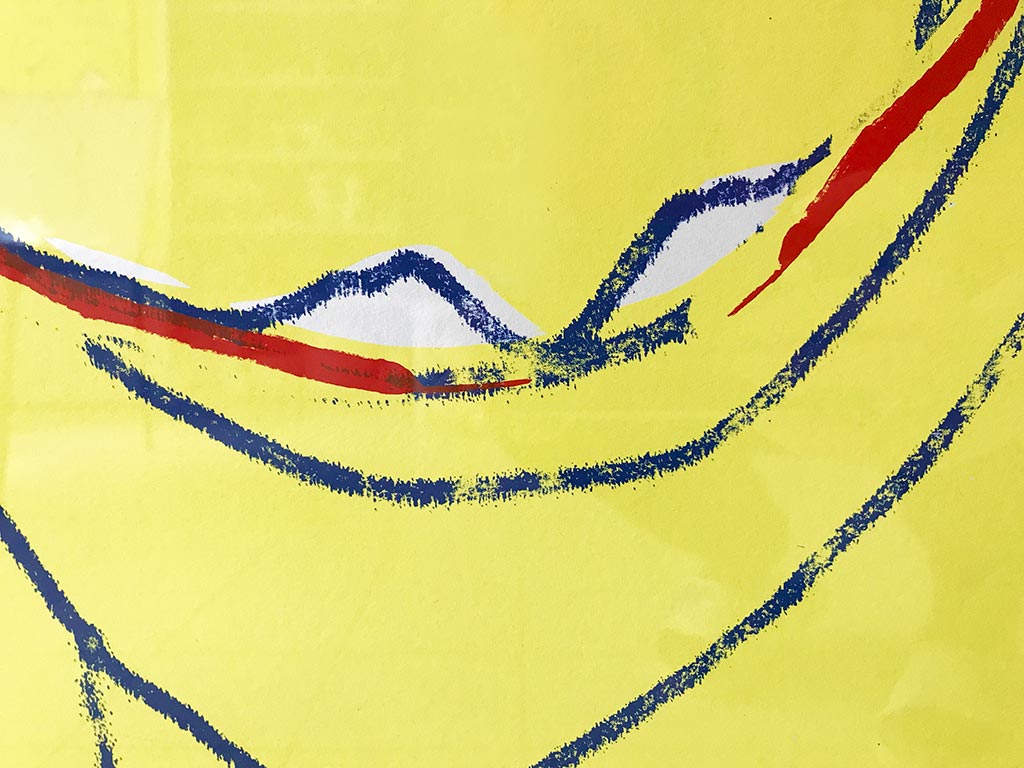 Kim Engelen, Ergere dicht nicht, wundere dich nur, Framed Silkscreen No.3/17, Detail 4-Smile, 1996