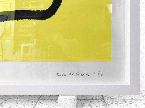 Kim Engelen, Ergere dicht nicht, wundere dich nur, Framed Silkscreen No.3/17, Detail 5-Signed, 1996