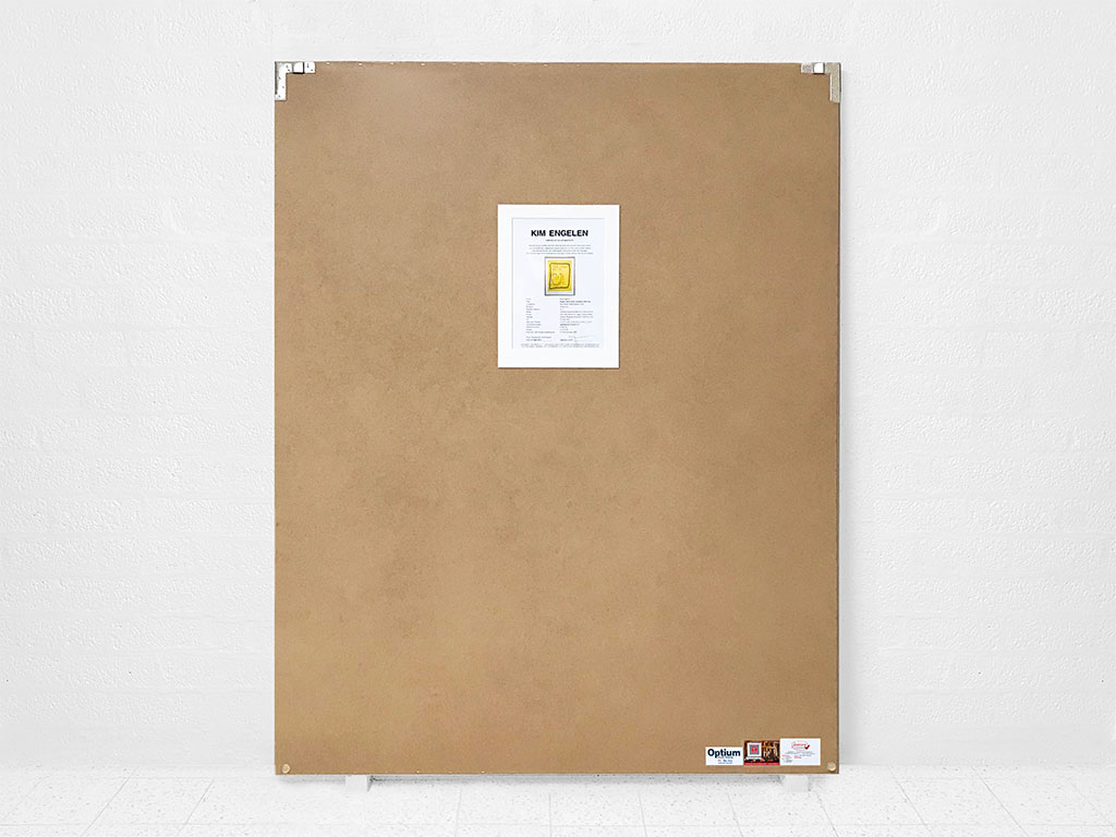 Kim Engelen, Ergere dicht nicht, wundere dich nur, Framed Silkscreen No.6, Edition 17, Backside, 1996