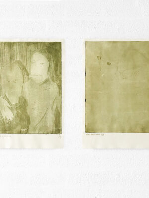 Kim Engelen, Ilse & Gerben—Detail No.1. And Ilse & Gerben—Variation No.1. Green Etchings, 1997