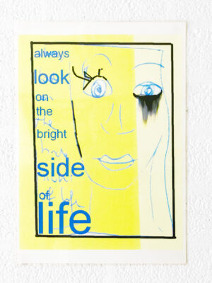 Kim Engelen, Always Look on the Bright Side of Life, Computer Drawing, Laminated Print, 1996