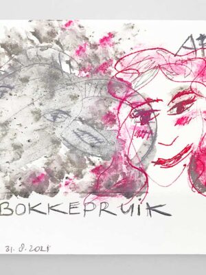 Kim Engelen, De Bokkepruik (The Bucks Wig), Drawing No.5, Web Example, 2021