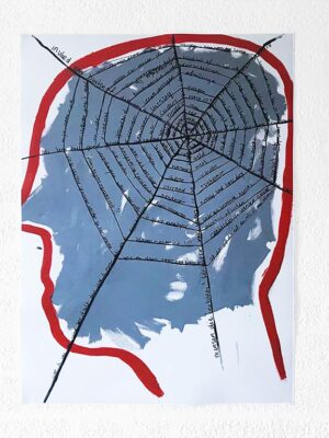 Kim Engelen, Networks, Acrylic on Canvas, 1997, Gray Head, Poster, 2021