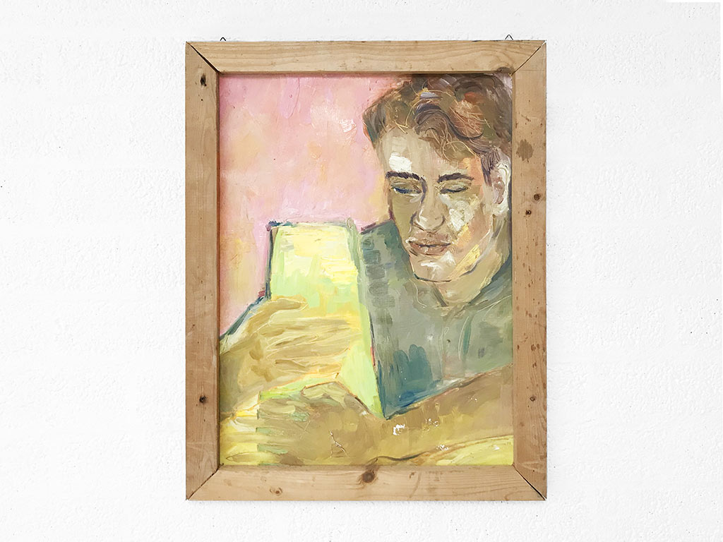 Kim Engelen, Bernd Claying, Oil on Paper (Framed), 1995