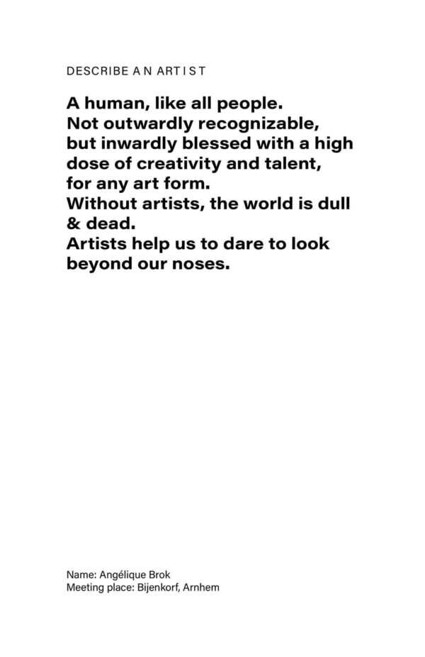 Kim Engelen, Describe an Artist, Digital Version, Page 15, 2021