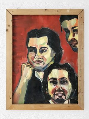 Kim Engelen, Patricio, Oil on Paper (Framed), 1995