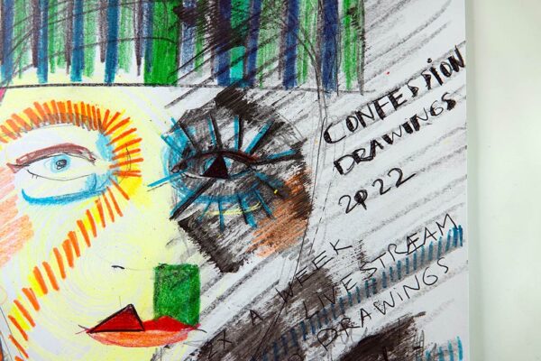 Kim Engelen, Confession Drawings No.1, Forgive but not Forget, Detail , 29,6 x 21 cm (11.7 x 8.3 in), 18 Januari 2022