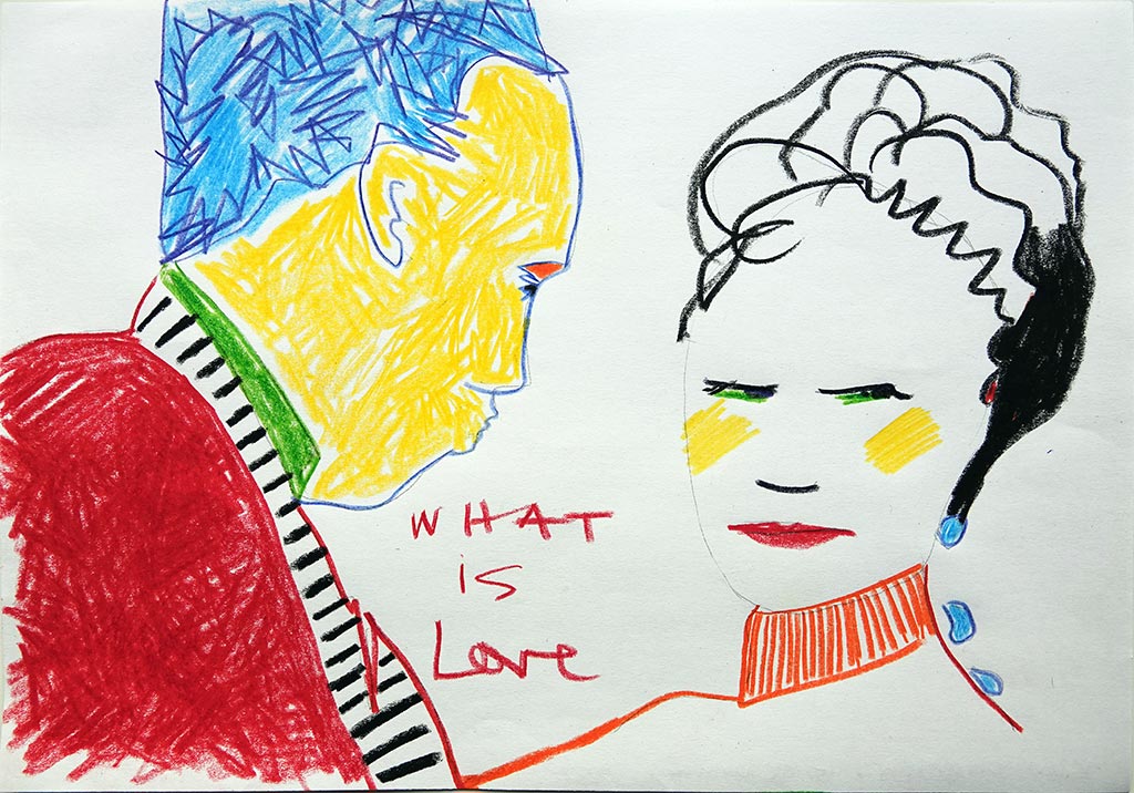 Kim Engelen, Confession Drawings, No.9, What is Love, 15 February 2022