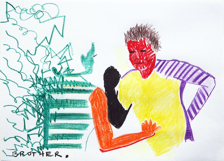 Kim Engelen, Confession Drawings, No.14, Brother., 5 March 2022