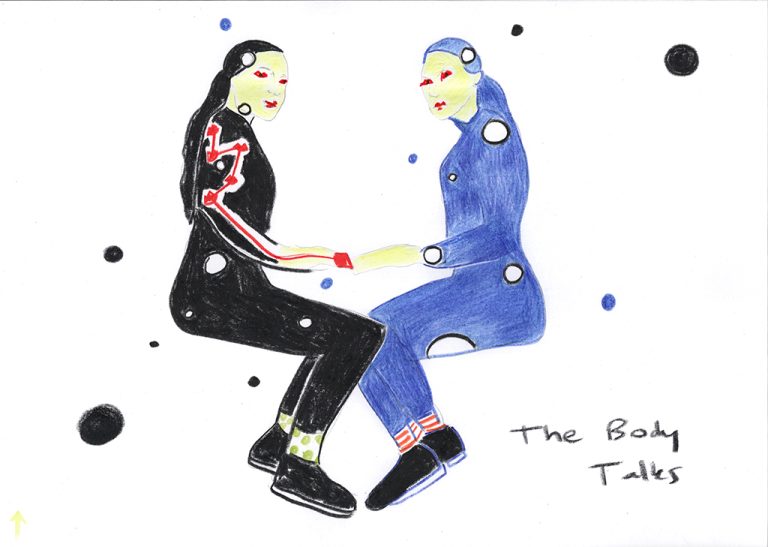 Kim Engelen, Confession Drawings, No.26, The Talking Body, 14 April 2022