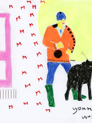 Kim Engelen, Confession Drawings, No. 34, Young Money Wolf, 12 May 2022