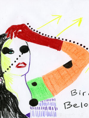 Kim Engelen, Confession Drawings, No.35, Bird of Belonging, 21 May 2022