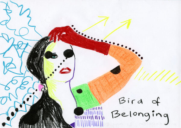 Kim Engelen, Confession Drawings, No.35, Bird of Belonging, 21 May 2022