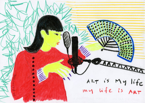 Kim Engelen, Confession Drawings, No.55, Art is my Life - My Life is Art, 12 August 2022